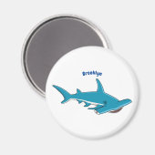 Aimant Illustration de requin marteau (Recto/Verso)