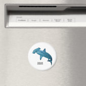 Aimant Illustration de requin marteau (In Situ (Lave-vaisselle))