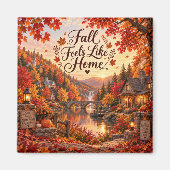 Aimant Illustration de sentiments rustiques d'automne com (Devant)