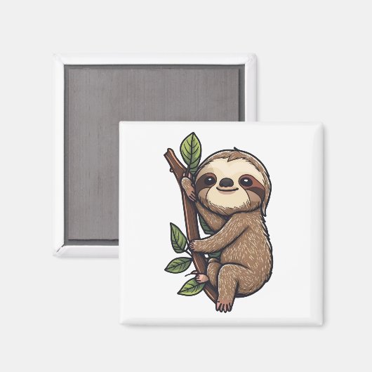 Aimant Illustration de Sloth (Recto/Verso)