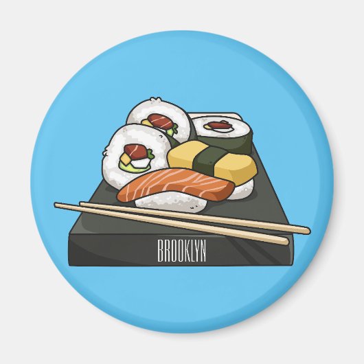 Aimant Illustration de sushi (Devant)