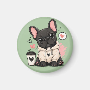 Aimant Illustration de sweat-shirt de Bouledogue Français