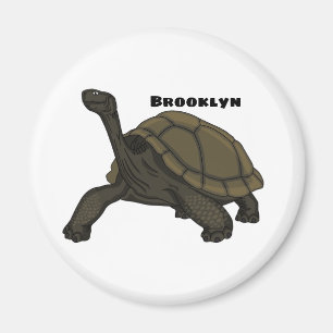 Aimant Illustration de tortue terrestre des Galapagos