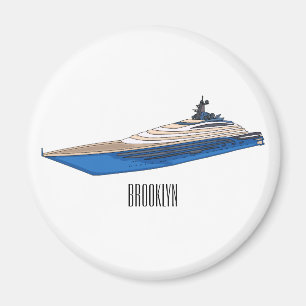 Aimant Illustration de yacht