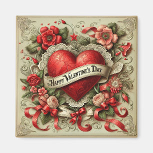 Aimant Illustration décorative Heureuse Sainte-Valentin