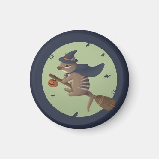 Aimant Illustration d'Halloween : Numéro de l'Assistant (Devant)