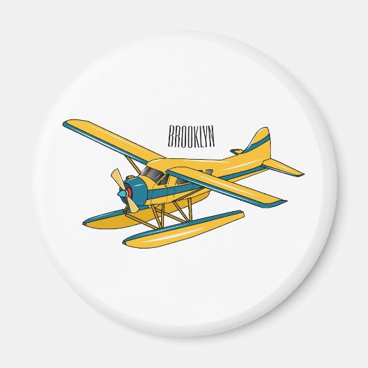 Aimant Illustration d'hydravion (Devant)