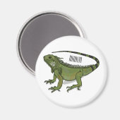 Aimant Illustration d'Iguana (Recto/Verso)