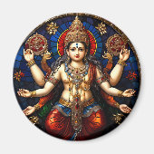 Aimant Illustration divine de Dieu et déesse indienne (Devant)