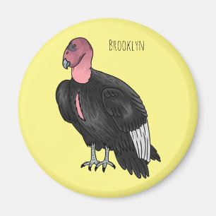 Aimant Illustration d'oiseau condor de Californie