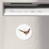 Aimant Illustration d'oiseau faisan à cou circulaire (In Situ (Lave-vaisselle))