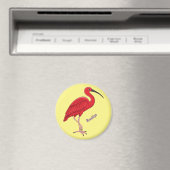 Aimant Illustration d'oiseau Scarlet ibis (In Situ (Lave-vaisselle))