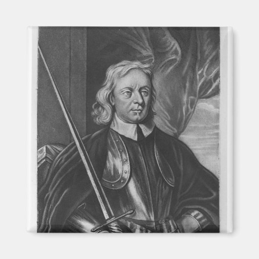 Aimant Illustration d'Oliver Cromwell (Devant)