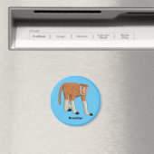 Aimant Illustration drôle de singe proboscis (In Situ (Lave-vaisselle))