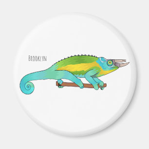 Aimant Illustration du caméléon de Jackson