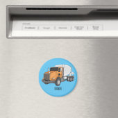 Aimant Illustration du camion de mélange de béton (In Situ (Lave-vaisselle))