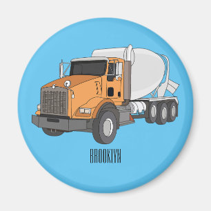 Aimant Illustration du camion de mélange de béton