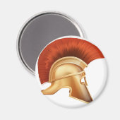 Aimant Illustration du casque spartiate (Recto/Verso)