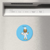 Aimant Illustration du chef mignon lion (In Situ (Lave-vaisselle))