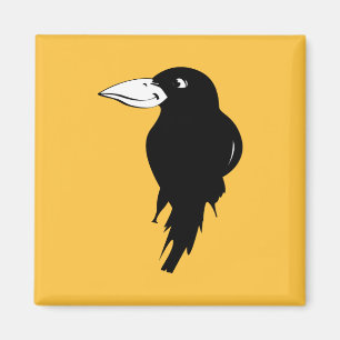 Aimant Illustration du Corbeau noir