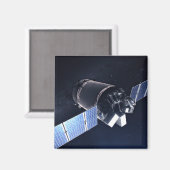 Aimant Illustration Du Dragon Xl Spacecraft. (Recto/Verso)