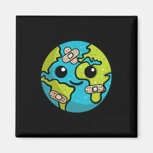 Aimant Illustration du jour de l'amoureux de la Terre Don