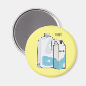 Aimant Illustration du lait (Recto/Verso)