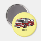 Aimant Illustration du moteur à incendie (Recto/Verso)