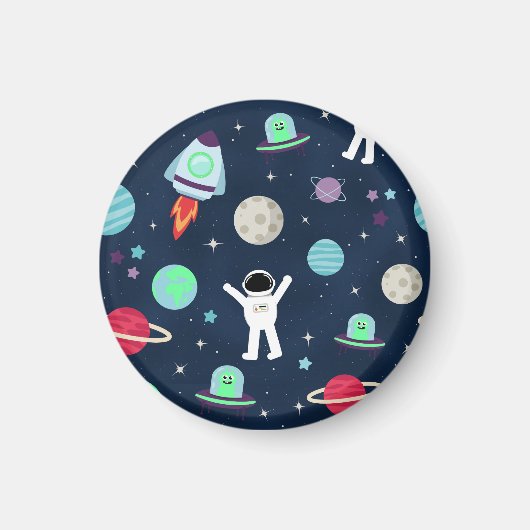 Aimant Illustration du Motif spatial (Devant)