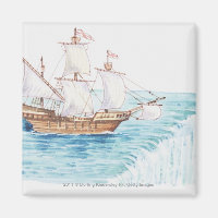 Illustration du navire à l'approche du bord de la