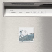 Aimant Illustration du passager tombant du Titanic (In Situ (Lave-vaisselle))