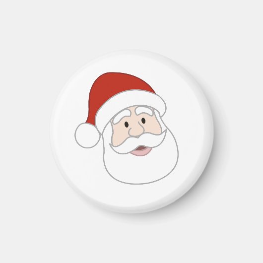 Aimant Illustration du père noël (Devant)