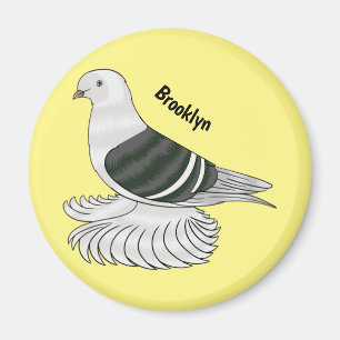 Aimant Illustration du pigeon pigeon du Bouclier de Saxon