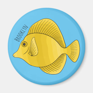 Aimant Illustration du poisson-tang jaune