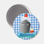 Aimant Illustration du remorqueur de ligne océanique Cute (Recto/Verso)