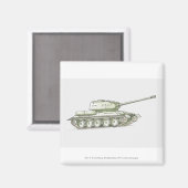 Aimant Illustration du réservoir (Recto/Verso)