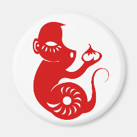 ILLUSTRATION DU SINGE DE PAPERCUT CHINOIS ZODIAC