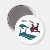 Aimant Illustration du tapis roulant et de la bande dessi (Recto/Verso)