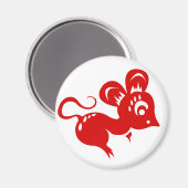 Aimant Illustration du taux d'astrologie chinoise (Recto/Verso)