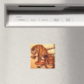 Aimant Illustration du tigre par Ito Jakuchu (In Situ (Lave-vaisselle))