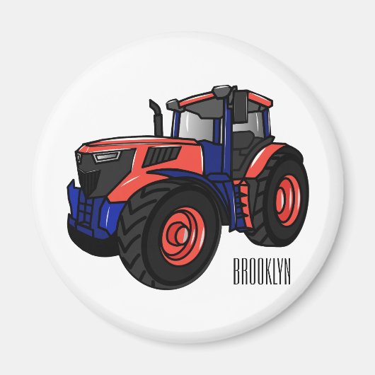 Aimant Illustration du tracteur (Devant)