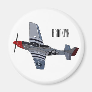 Aimant Illustration d'un avion de chasse-bombardier