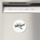 Aimant Illustration d'un avion militaire (In Situ (Lave-vaisselle))