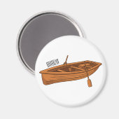 Aimant Illustration d'un bateau à roues (Recto/Verso)
