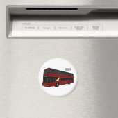 Aimant Illustration d'un bus à deux étages (In Situ (Lave-vaisselle))