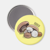 Aimant Illustration d'un champignon (Recto/Verso)