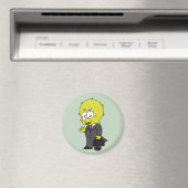 Aimant Illustration D'Un Homme D'Affaires Tricératops. (In Situ (Lave-vaisselle))