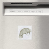 Aimant Illustration d'un lamané (Trichechus sp.) (In Situ (Lave-vaisselle))