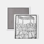 Aimant Illustration d'un mariage juif (Recto/Verso)