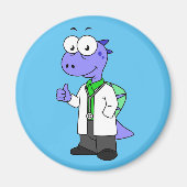 Aimant Illustration D'Un Médecin Spinosaure. (Devant)